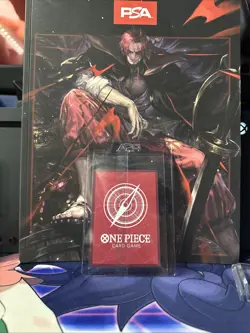 SHANKS One Piece TCG OP01 July 2025 Promo PSA Limited Edition Card And Magazine - Image 2