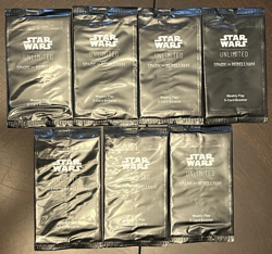Star Wars Unlimited Spark of Rebellion Weekly Play 3-Card Booster Packs x7 New - Image 2