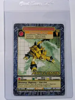 Ankylomon BO-178 Digimon Digi-Battles Series 4 Trading Card Bandai 2001 - Image 3