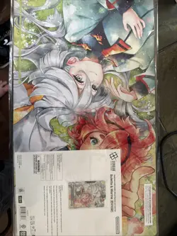 Gundam Card Game Suletta And Miorine Evx02 Playmat And Card Set Con Ex - Image 1