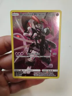 Pokemon Armored Mewtwo SM228 Holo Promo Card SM Set 120 HP Psychic Raid Free Shp - Image 1