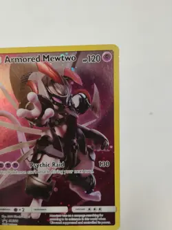 Pokemon Armored Mewtwo SM228 Holo Promo Card SM Set 120 HP Psychic Raid Free Shp - Image 2