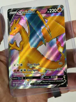 Pokemon TCG Charizard V SWSH050 SWSH: Sword & Shield Black Star Promo Holo Card - Image 2