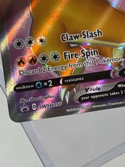 Pokemon TCG Charizard V SWSH050 SWSH: Sword & Shield Black Star Promo Holo Card - Image 4