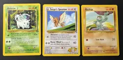 Pokemon Card Lot Nidoran Machop Sparrow Vintage Conditions Accounted For Lot 3 - Image 1