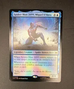 MTG, Spider-Man 2099, Miguel O'Hara FOIL # 8 Marvel's Spider-Man: Eternal-Legal - Image 1