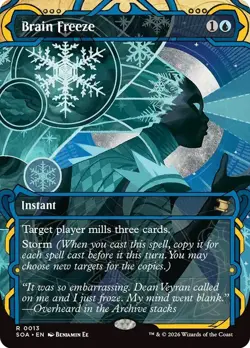 Brain Freeze Borderless Secrets of Strixhaven NM MTG - Image 1