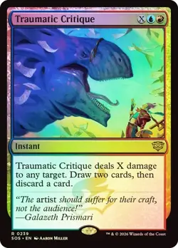 Traumatic Critique Foil Secrets of Strixhaven NM MTG - Image 1