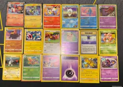 18 Cards Pokemon TCG Rare Card Binder Collection - Vintage/WOTC Base Set Lot #29 - Image 1