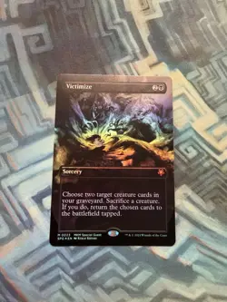 MTG Foil Borderless Victimize NM Unplayed Special Guests - Image 1
