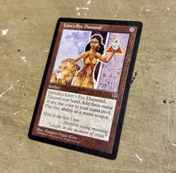 MTG Lion's Eye Diamond - Mirage 1996 - Rare Reserved List - LP/MP (See Photos) - Image 1