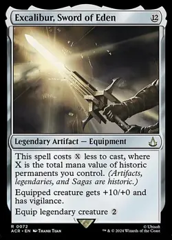 Magic The Gathering MTG EXCALIBUR, SWORD OF EDEN Assassin's Creed NM Near Mint - Image 1