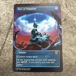 Pact of Negation - Custom Art MTG Magic The Gathering Playtest Card - Image 1