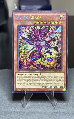 Yu-Gi-Oh! Black Chaos 1st Ed Secret Rare Holo CORI-EN001 English - Image 1