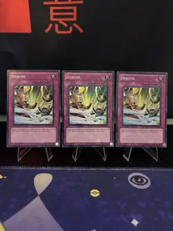 Yu-Gi-Oh! 3-Card Lot Debunk Trap EXVC-EN076. 2 1st Edition, 1 unlimited. - Image 1