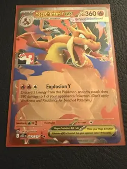 Mega Charizard Y ex - Pokemon Play Stamp Card - Stamped Series 9 - Near Mint - Image 1