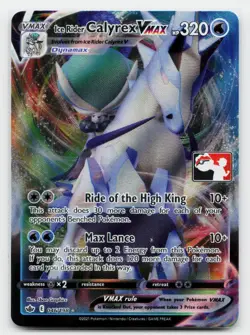 Ice Rider Calyrex VMAX Ultra Rare Prize Pack Series Cards 046/198 Pokemon TCG - Image 1