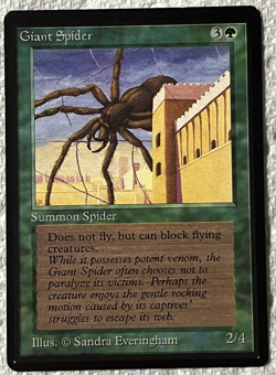 Giant Spider Beta NM MTG Magic the Gathering Old School Vintage HTF 1993 - Image 1