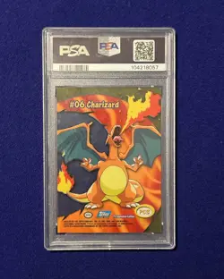 PSA 9 Charizard #PC3 2000 Topps TV Animation Clear Card MINT - Image 3