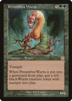 2x Penumbra Wurm Apocalypse LP MTG - Image 1