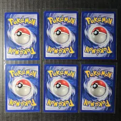 Lot of 6 Shadowless Base Set Pokemon Energy Cards, #97 through #102 (8/9) - Image 2