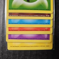 Lot of 6 Shadowless Base Set Pokemon Energy Cards, #97 through #102 (8/9) - Image 3