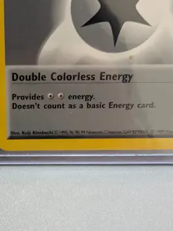 Double Colorless Energy 96/102 Shadowless Base Set Pokemon TCG Card - Image 2