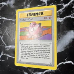 Pokemon TCG Clefairy Doll - 70/102 - Base Set Shadowless Rare Card WOTC Vintage - Image 2