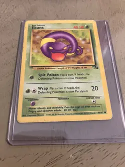 Pokemon Card Ekans 46/62 Fossil Regular - Image 1