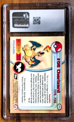 Charizard Topps Second Print 1999 CGC 8 MN/Mint Pokemon Card - Image 2
