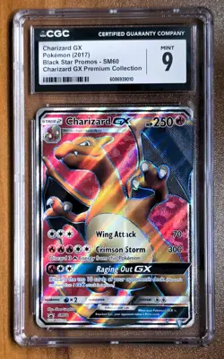 Charizard GX Full Art Promo SM60 CGC 9 Mint Pokemon Card - Image 1