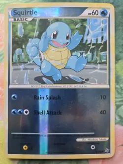 Squirtle - HGSS2 - UL: Unleashed (63/95) Reverse Holo Common Pokemon Card LP - Image 1
