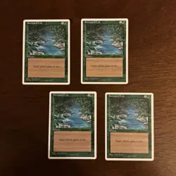 Stream of Life NM+ 4x NEVER PLAYED MTG 4th Fourth Ed. Magic x4 FREE SHIPPING - Image 1