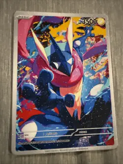 Anime art Style GRENINJA Fan Art Pokemon Custom Card - Non Tcg - Textured - Image 1