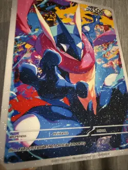 Anime art Style GRENINJA Fan Art Pokemon Custom Card - Non Tcg - Textured - Image 3