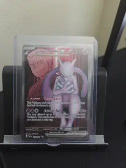 Team Rockets Mewtwo EX Holo Ultra Rare Card 213/182 Sv10: Destined Rivals - Image 1