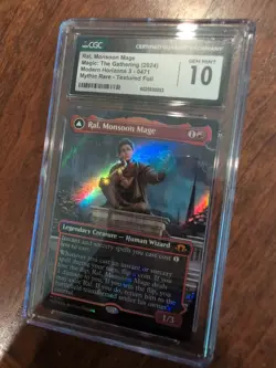 Textured Foil Ral Monsoon Mage Ral Leyline Prodigy Magic Modern Horizons CGC 10 - Image 1