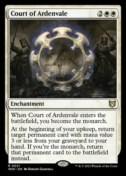 1x Court of Ardenvale Moderate Play, English Commander: Wilds of Eldraine MTG Ma - Image 1
