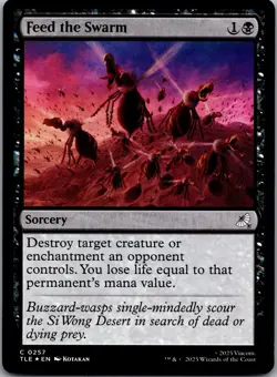 Feed the Swarm 257 Foil Avatar: The Last Airbender - Magic: The Gathering NM - Image 1
