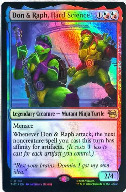 Don & Raph, Hard Science Teenage Mutant Ninja Turtles Foil NM/M - Image 1