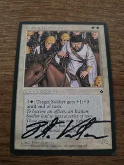 Icatian Lieutenant SIGNED Pete Venters Magic The Gathering - Image 1