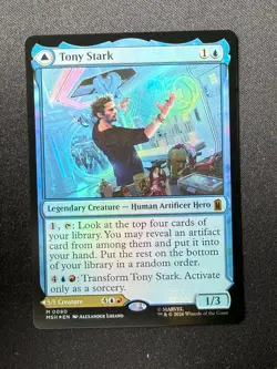 Tony Stark / The Invincible Iron Man FOIL - Marvel Super Heroes (Magic) NM - Image 1
