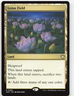 Lotus Field 385 Rare Commander: Secrets of Strixhaven Near Mint - Image 1