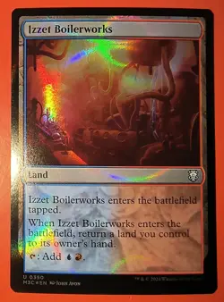 MTG: - IZZET BOILERWORKS / LAND/RIPPLE FOIL/ UNCOMMON- M3C/ NM/2024 #350 - Image 1