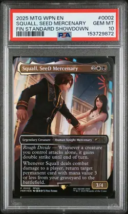 2025 Magic The Gathering Wpn Promos #0002 Squall, Seed Mercenary PSA10 - Image 1