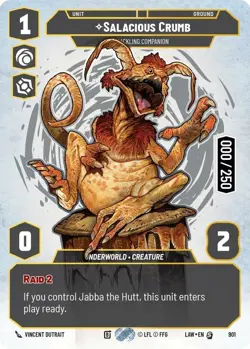 1x Salacious Crumb - Cackling Companion - Serialized - Foil MTG - A Lawless Time - Image 1