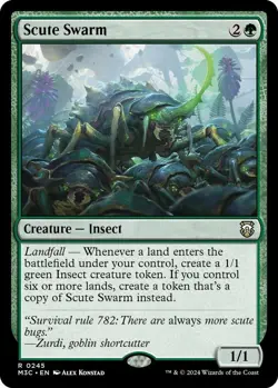 Scute Swarm (Ripple Foil) 245 Commander: Modern Horizons 3 - Image 1
