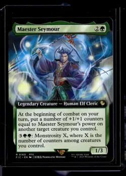Maester Seymour (Extended Art) - 160 - FIC - NM - MTG Magic the Gathering - Image 1