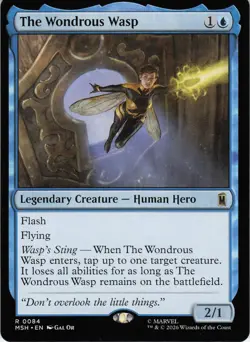 The Wondrous Wasp 84 Rare Marvel Super Heroes Magic: The Gathering Near Mint - Image 1