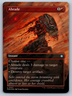 Abrade FOIL Borderless - Foundations - MTG - Image 1
